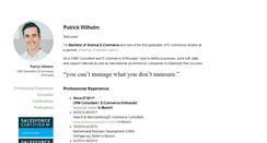 Desktop Screenshot of patrick-wilhelm.com